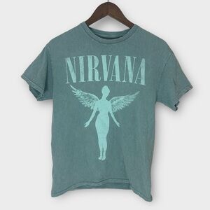NIRVANA Teal Short Sleeve Tee